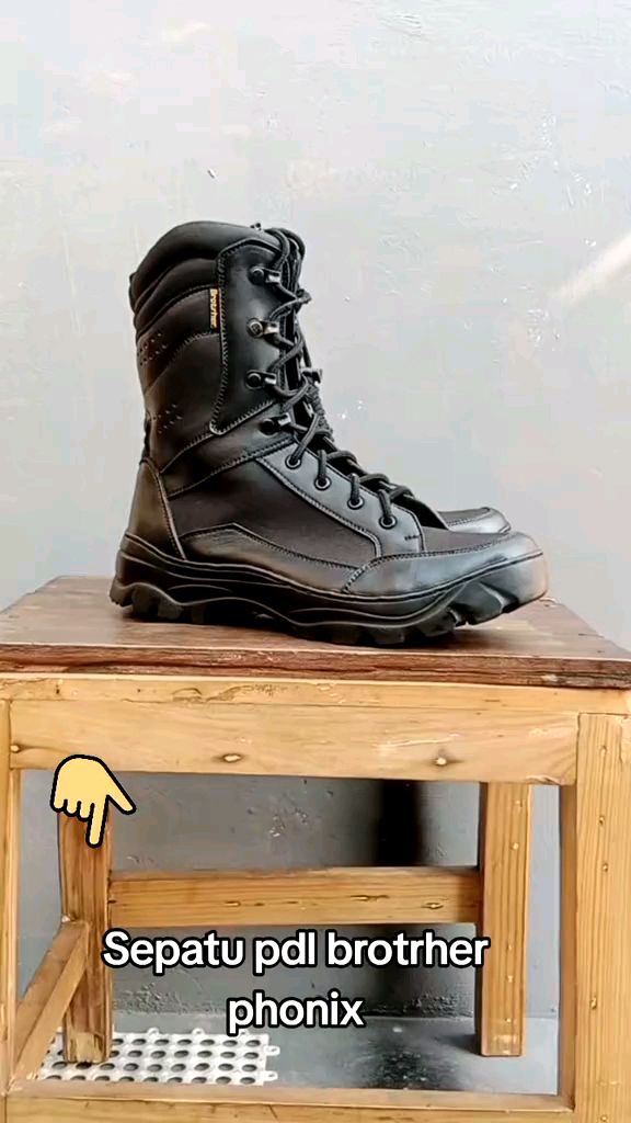 Sepatu PDL TNI Polri Security Kulit Type Phoenix Merk Brotrher