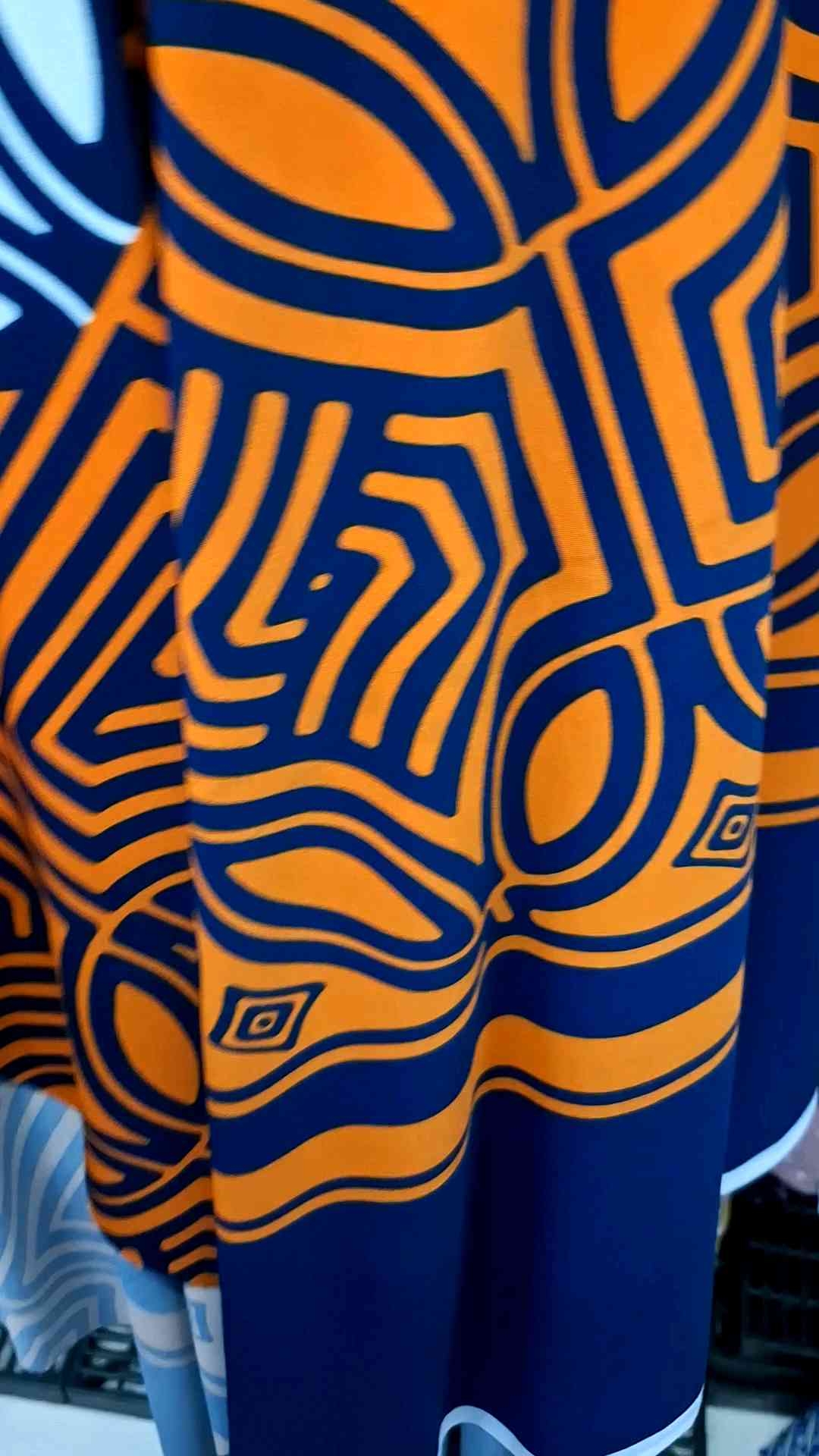 เกาหลี ผ้ายืดลายเชิงสองด้านหน้ากว้าง60"เป็นผ้ายืด ลายสวย สีสดผ้าม้วนตัดแบ่งเป็นเมตร