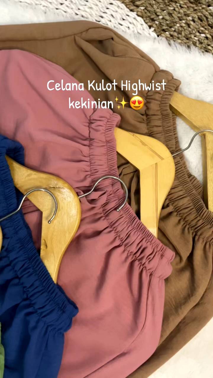 Celana Kulot Wanita Terbaru Kekinian | Celana Kulot Crinkle Viral