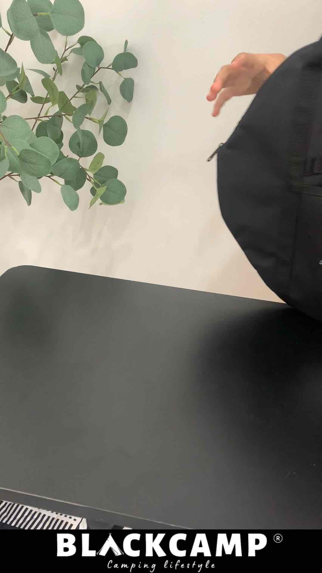 Blackdog Gridle Pan Non Stick  Korea Style Grill Pan with Storage Bag Camping Outdoor BBQ Blackcamp