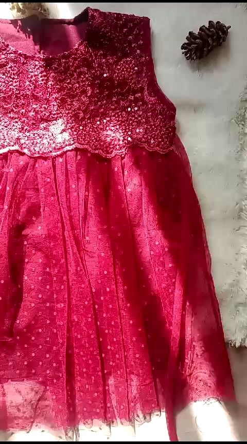 (Luwis Collection) Dress brokat tille anak perempuan umur 2-7 tahun