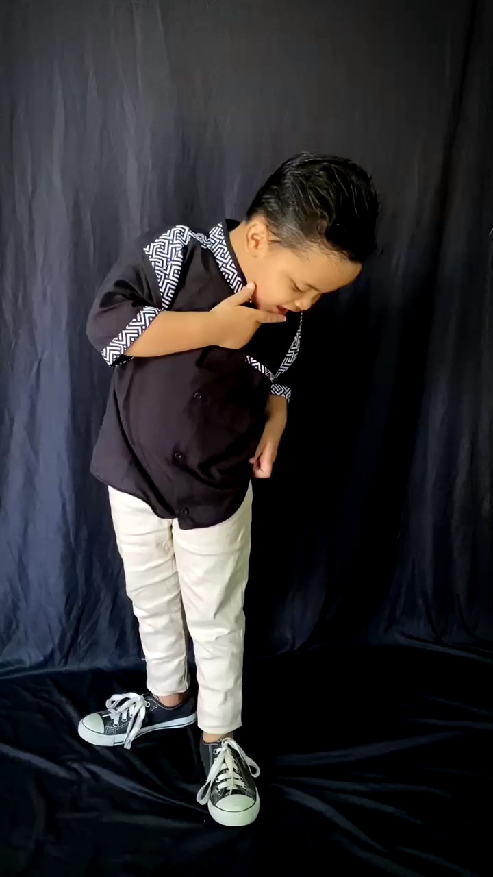 Setelan anak laki laki polos kemeja panjang anak cowo cowok pria terlaris terbaru usia 8 tahun