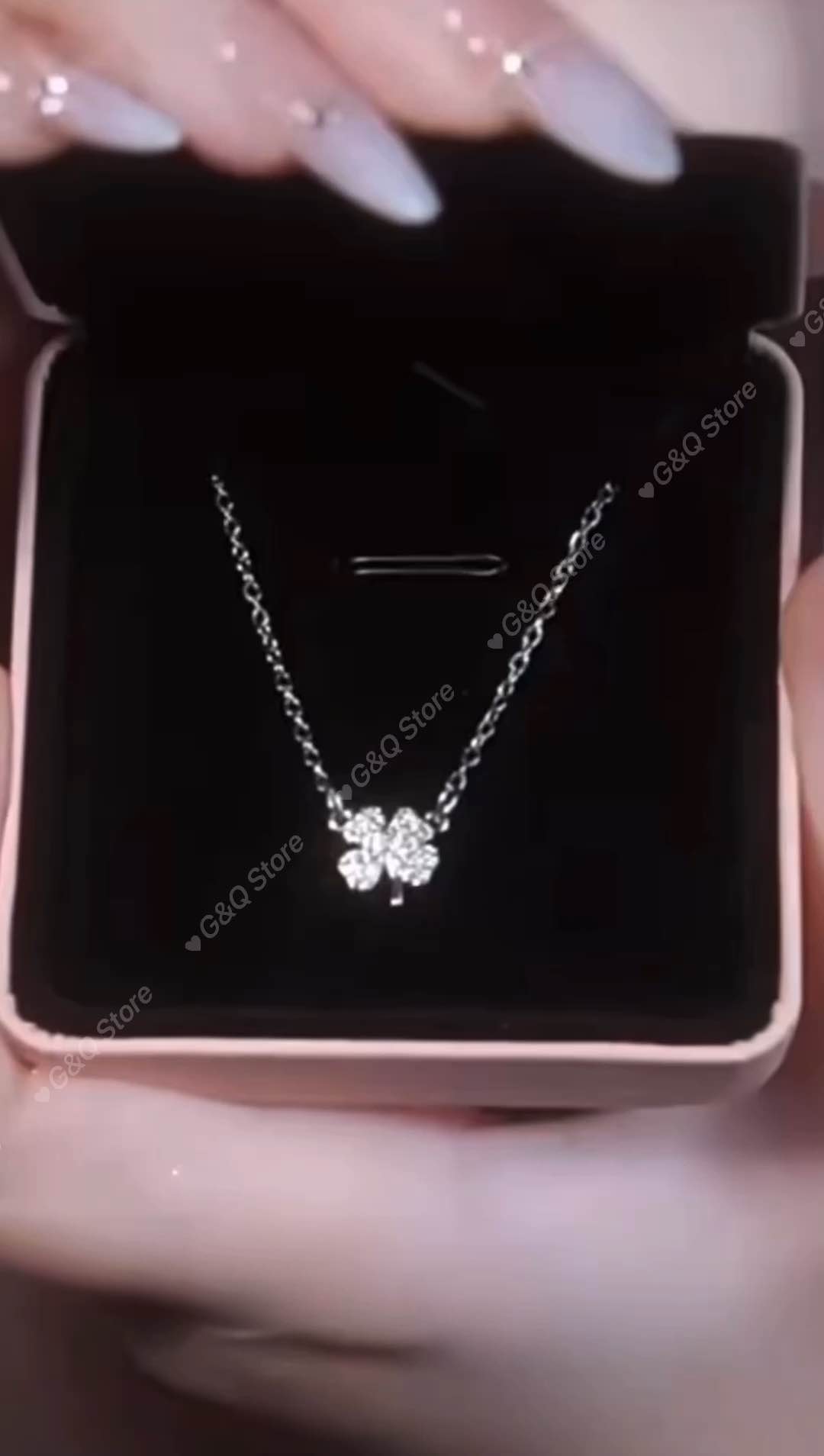 Vòng Cổ Dây Chuyền Cỏ Bốn Lá Bạc Thời Trang May Mắn Tài Lộc Trang Sức Nữ - Chain