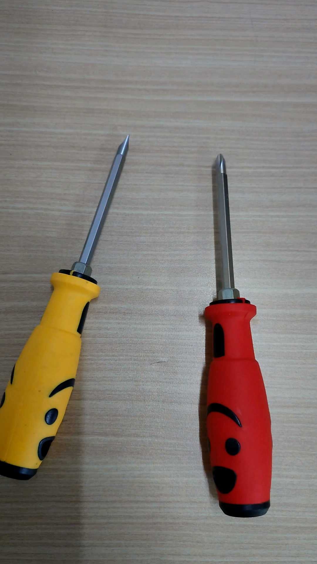 OBENG KARET BOLAK BALIK 4INC SMILEY FACE SILVER SATIN 7632