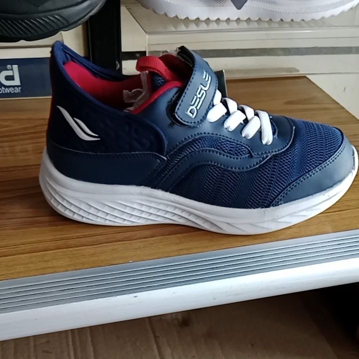 Sepatu Anak Gaya Modern Desle Andy Colbert Navy Putih