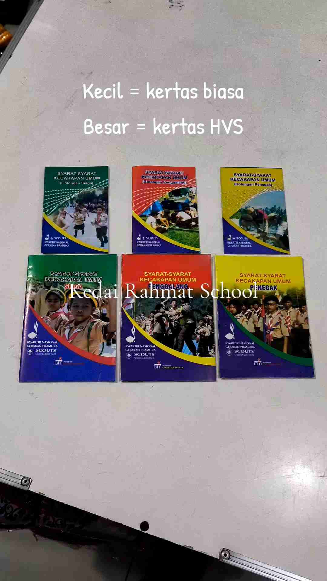 Buku SKU Kecil Pramuka Siaga Penggalang Penegak SD SMP SMA