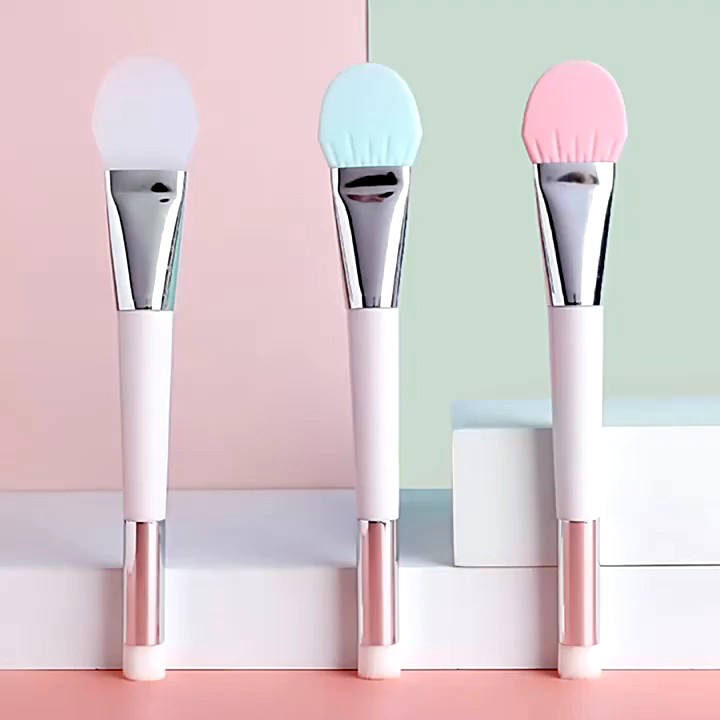 Kuas Masker Wajah Silikon Lembut Mud Cream Applicator Facial Brush 
