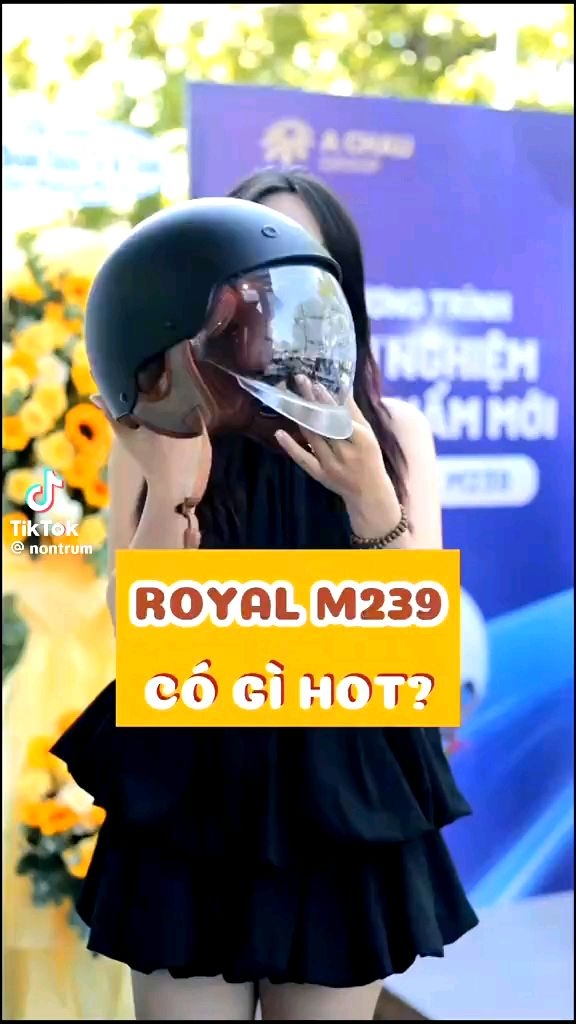 [Miễn ship] Mũ bảo hiểm royal 1/2 đầu m239 kính âm chính hãng - Mũ bảo hiểm dấu nửa đầu kính royal m239 cao cấp