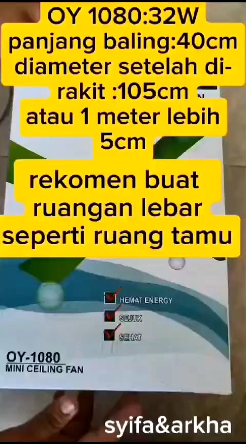 KIPAS GANTUNG OUYASHI JUMBO 980 1080