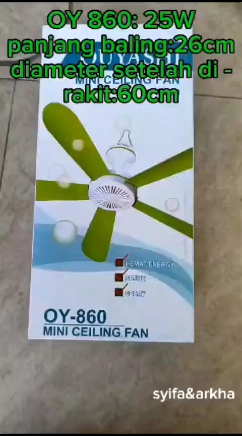 KIPAS OUYASHI 5 BALING 25WATT 860