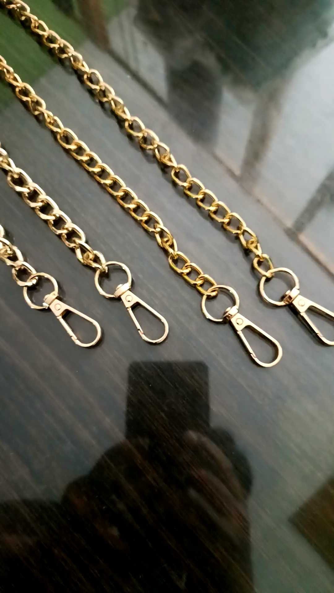 Tali Tas Rantai Aluminium Ringan Mengkilap 50cm 110cm dan 125cm