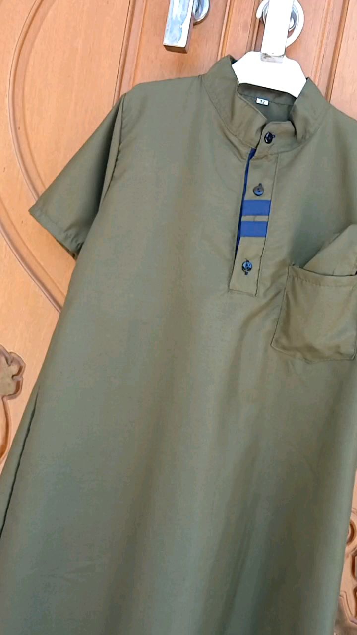 JUBAH KOKO BAJU ANAK LAKI BAHAN KATUN UNTUK USIA 5-10TAHUN