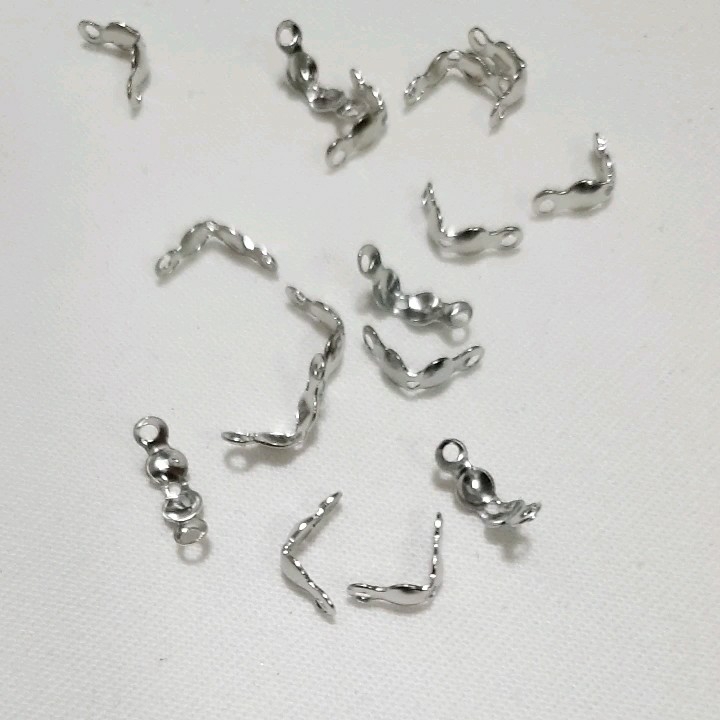 ตัวปิดปม ตัวเก็บงาน เก็บงาน ปิดปม ( 100 ชิ้น) ขนาด 4 7 mm ตะขอ ตะขอเชื่อมลูกปัด