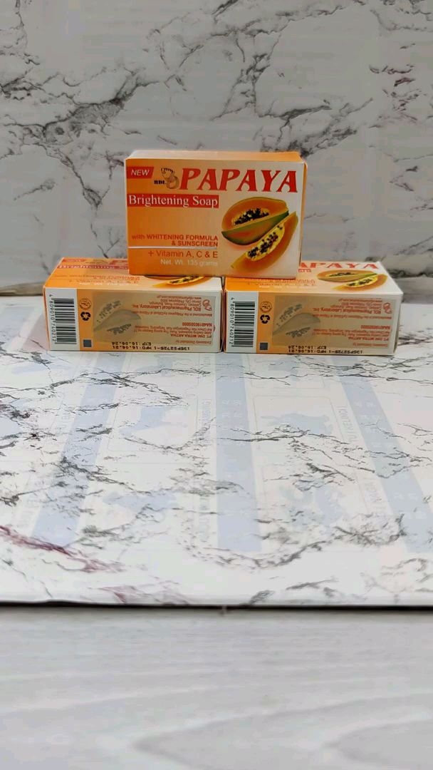 RDL PAPAYA BRIGHTENING SOAP SABUN PAPAYA RDL 135 GRAM BPOM RESMI SABUN PEMUTIH ALAMAI