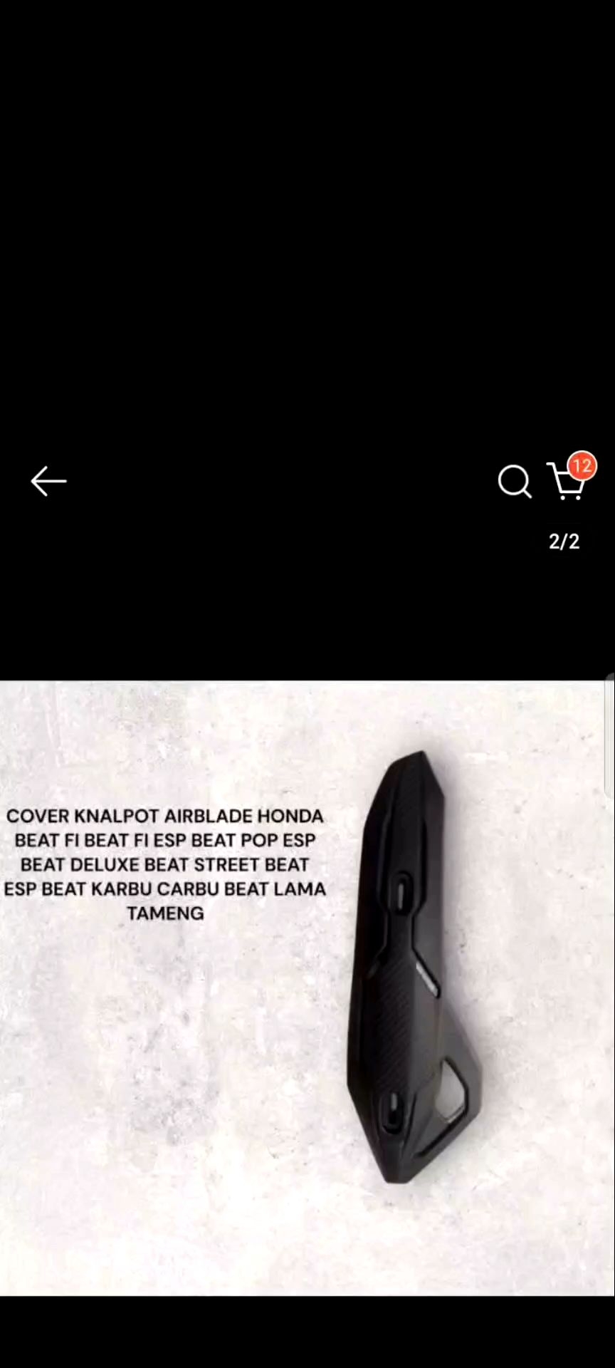 Cover Knalpot Untuk Honda Beat & Airblade