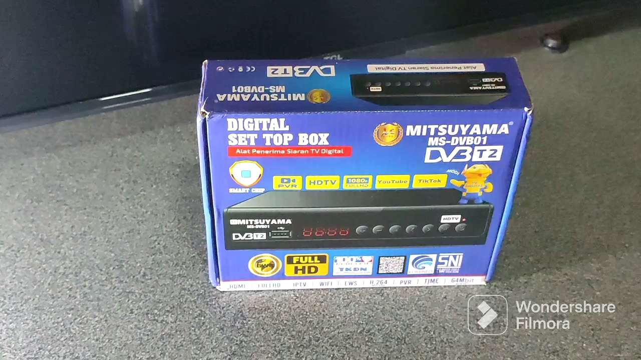 Mitsuyama MS-DVB01 Set Top Box Receiver Tv Digital DVB T2 01 RCA HDMI Garansi 1 Tahun