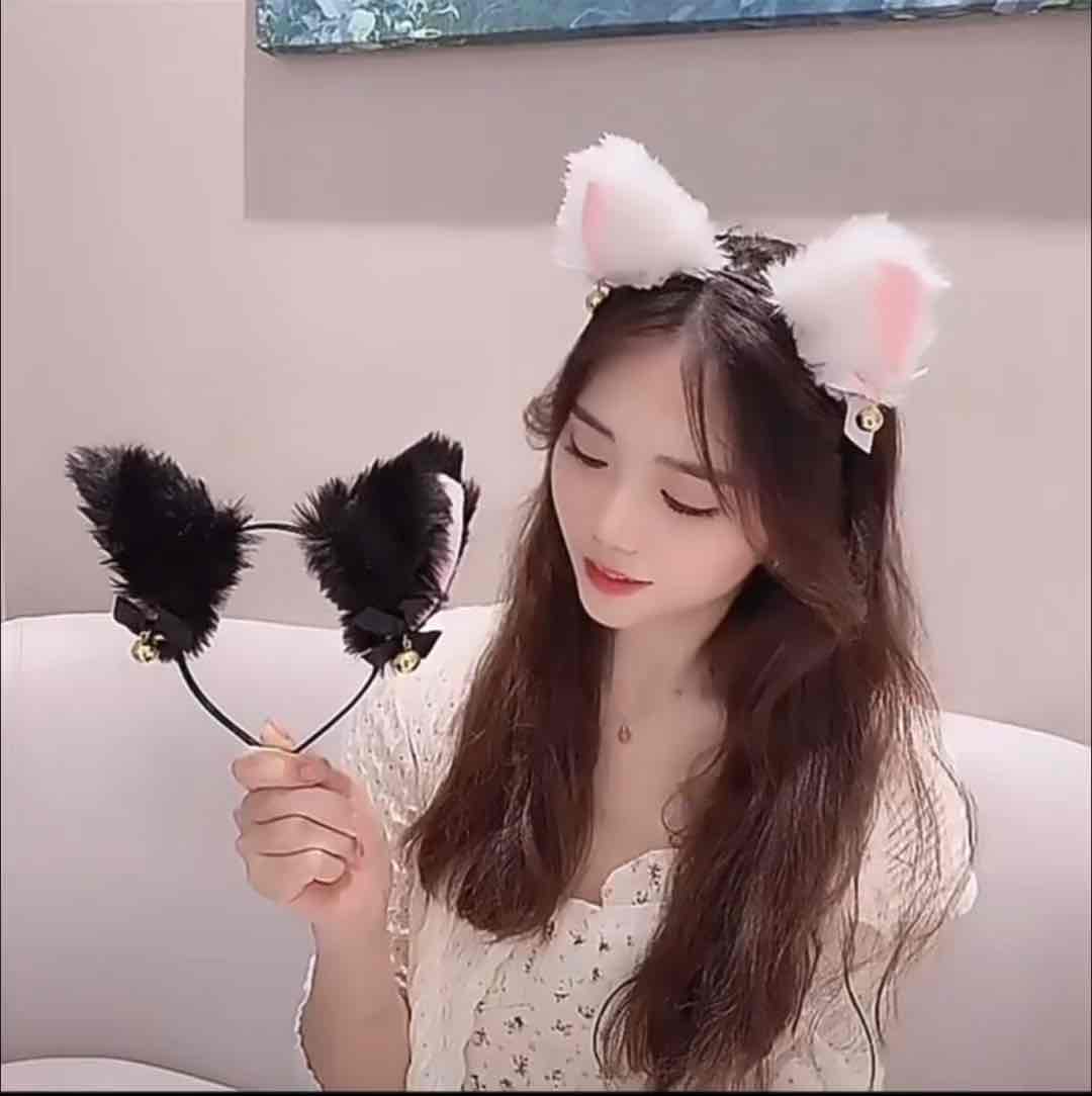 [VELMORRA] Headband Poppy Mewy Bando Unik Boneka Kucing Bendo Lucu