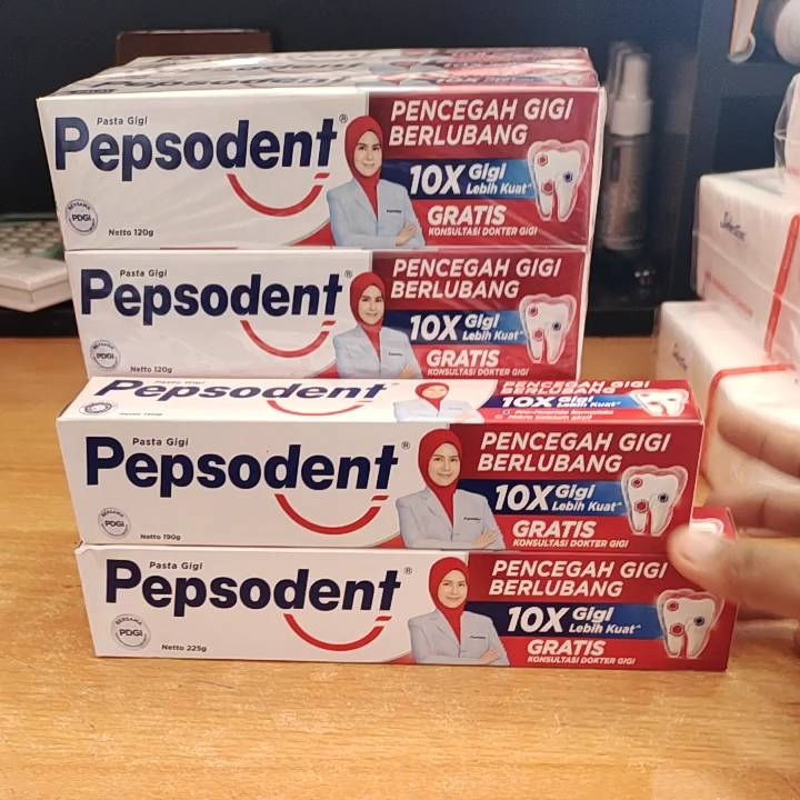 PEPSODENT Pasta Gigi Pencegah Gigi Berlubang | Anti-cavity Toothpaste Dengan MikroKalsium | 10X Gigi lebih kuat