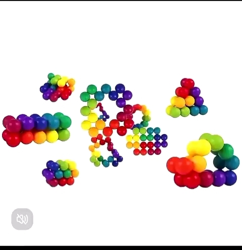 Mainan Edukasi Anak Puzzle DIY Pereda Stres Bola Ajaib Intelijen Kubus Anak Kubus Magnetik / Mainan Puzzle Ball Magnetic Pereda Stres
