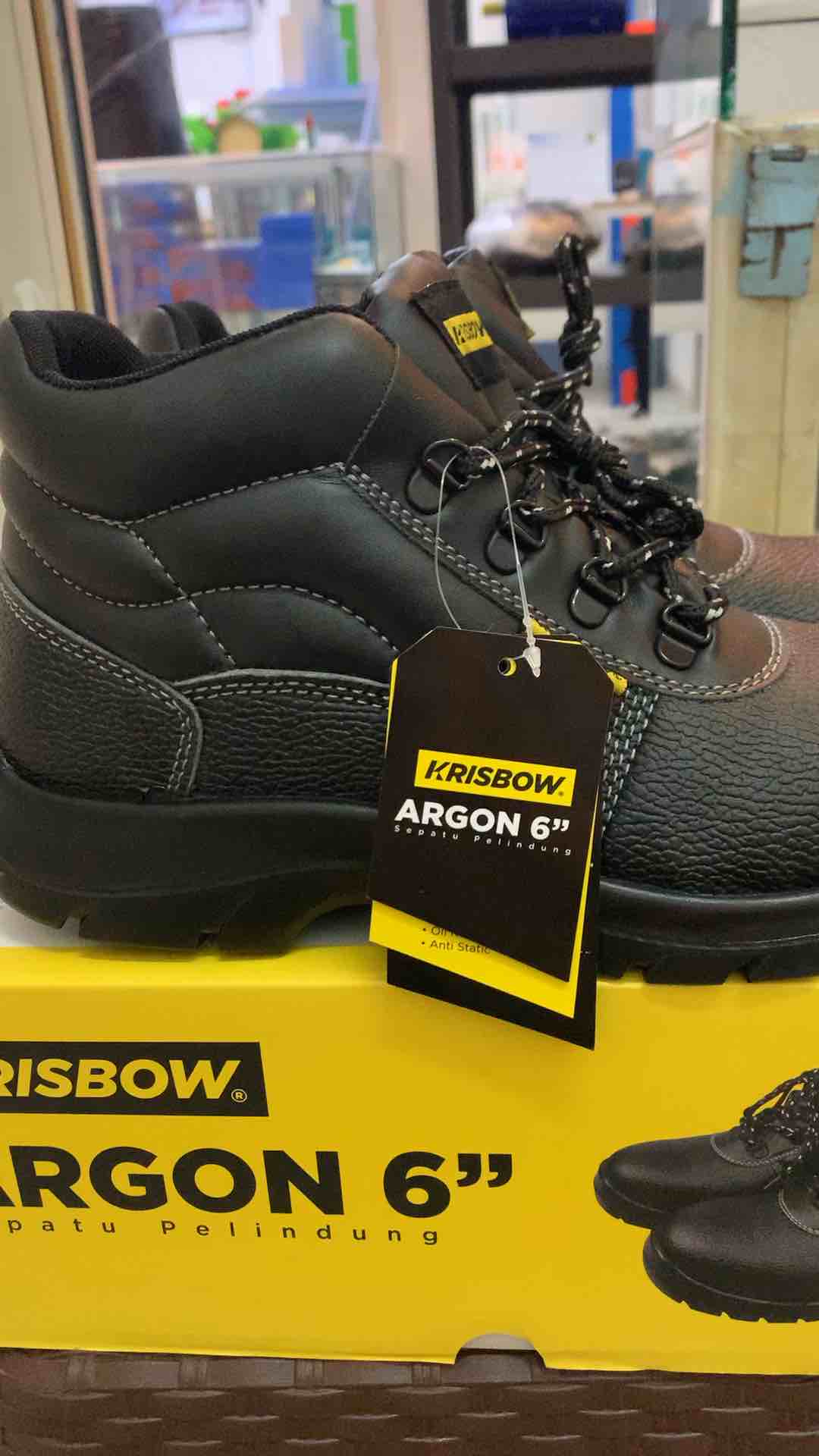 Sepatu Safety Krisbow ARGON 6 - Safety Shoes Krisbow ARGON 6 Original Berkualitas
