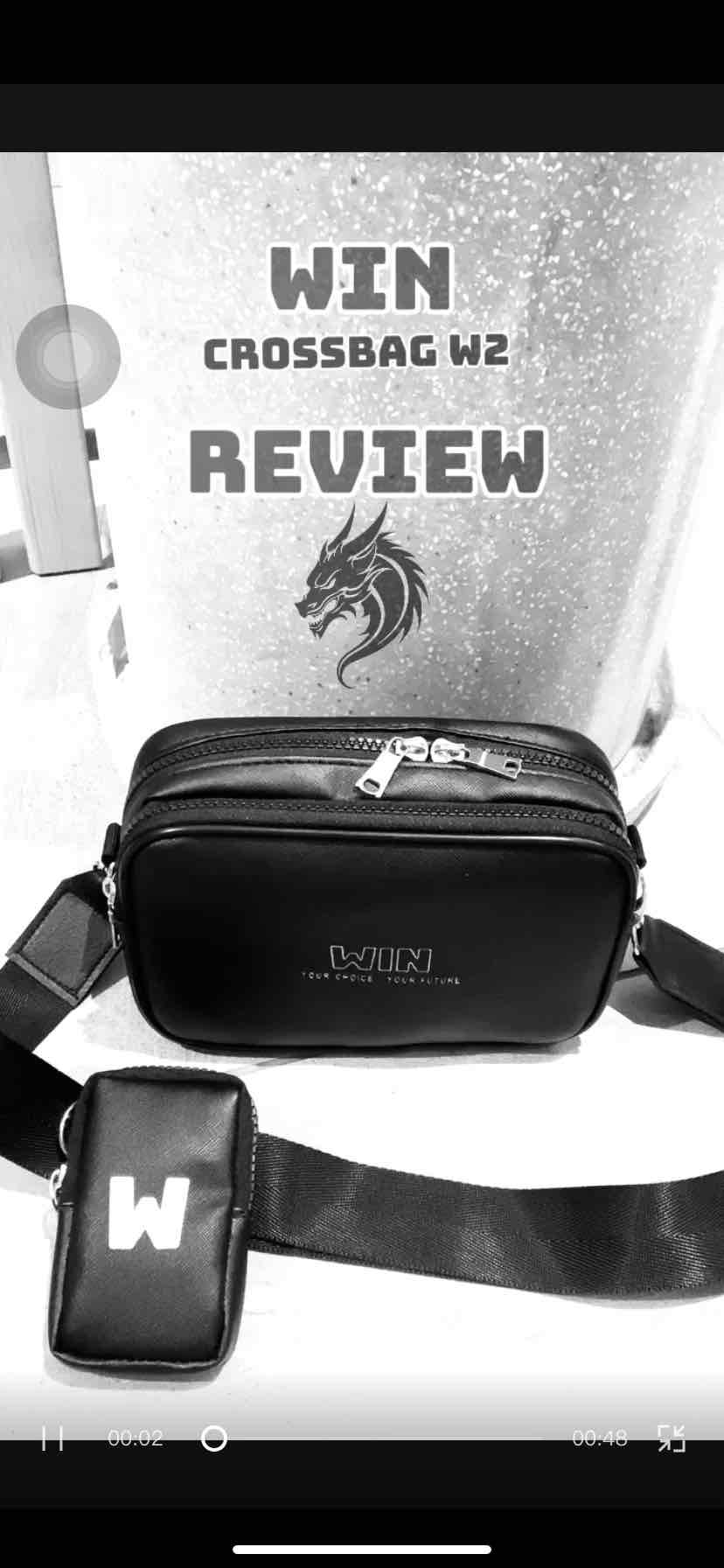 Túi Đeo Chéo Đeo Vai Nam Nữ WIN CROSSBAG W2 Chất Liệu Vải Da Gỗ Chống Nước Thời Trang Cao Cấp - Kt 21x14x7cm