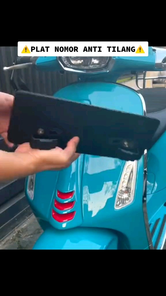 Breket Plat Nomor Magnet Vespa Matic