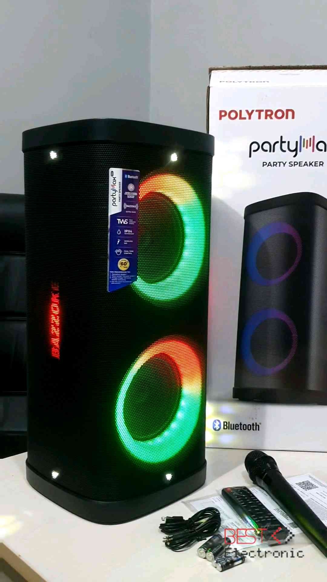 SPEAKER AKTIF POLYTRON PPS PRO 7M22 PPSPRO7M22 PPS-PRO7M22 BLUETOOTH PARTYMAX