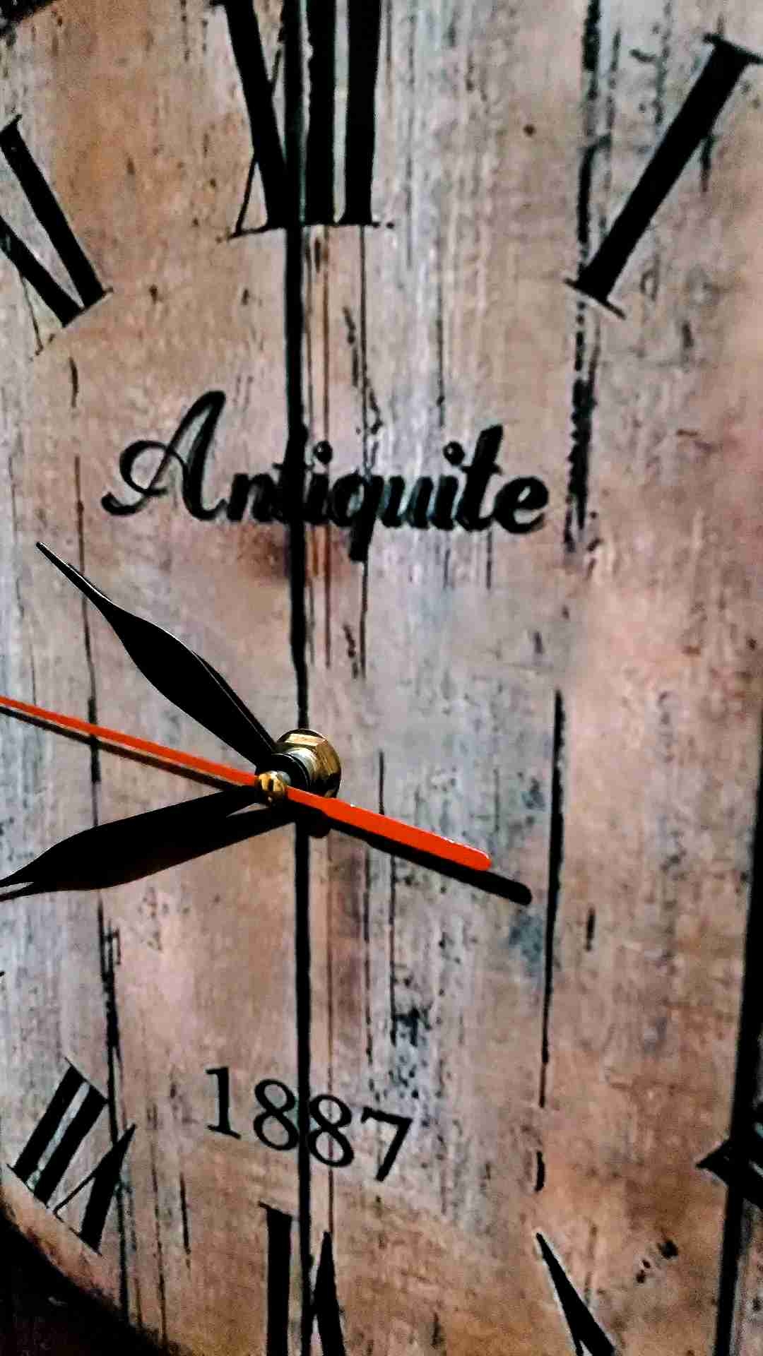 Jam Dinding Vintage Retro Tema Aestethic Eropa  klasik Silent Movement | TWINZ CRAFT