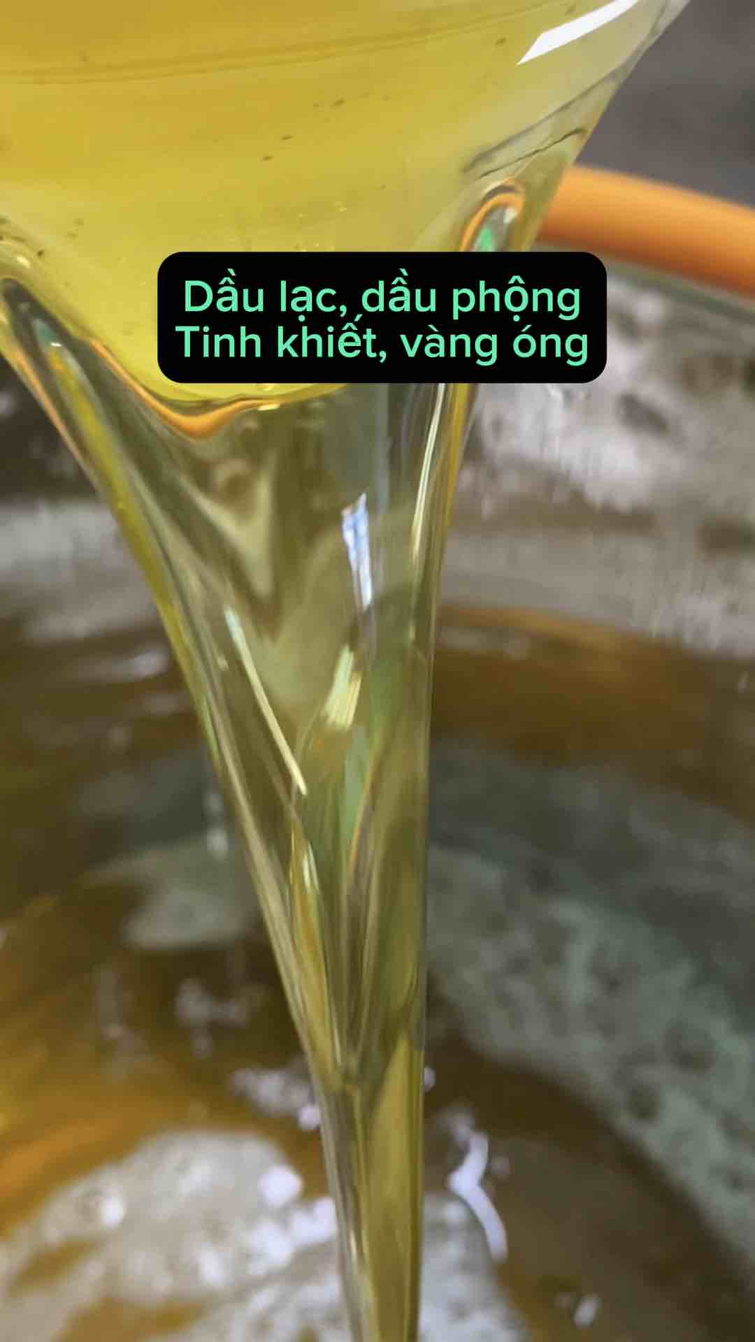 Dầu Lạc nguyên chất 1Lit. Dầu phộng Lê Thông nấu trực tiếp không cần khử. Thơm nhẹ tốt cho ăn chay