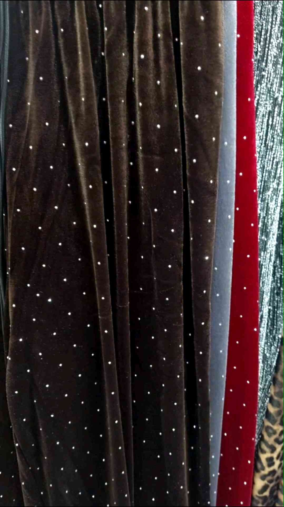 📌กางเกงขายาวทรงกระบอกใหญ่ ผ้ากำมะหยี่ รีดเพชร วิ้งวิ้ง ผ้านุ่ม เอวยาง ยืดถึง40นิ้ว ขนาดฟรีไซส์(สอบถามก่อนสั่ง)