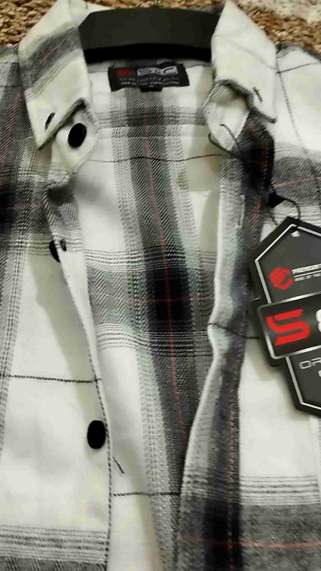 Kemeja flanel pria dan wanita lengan panjang motif kotak-kotak kualitas premium