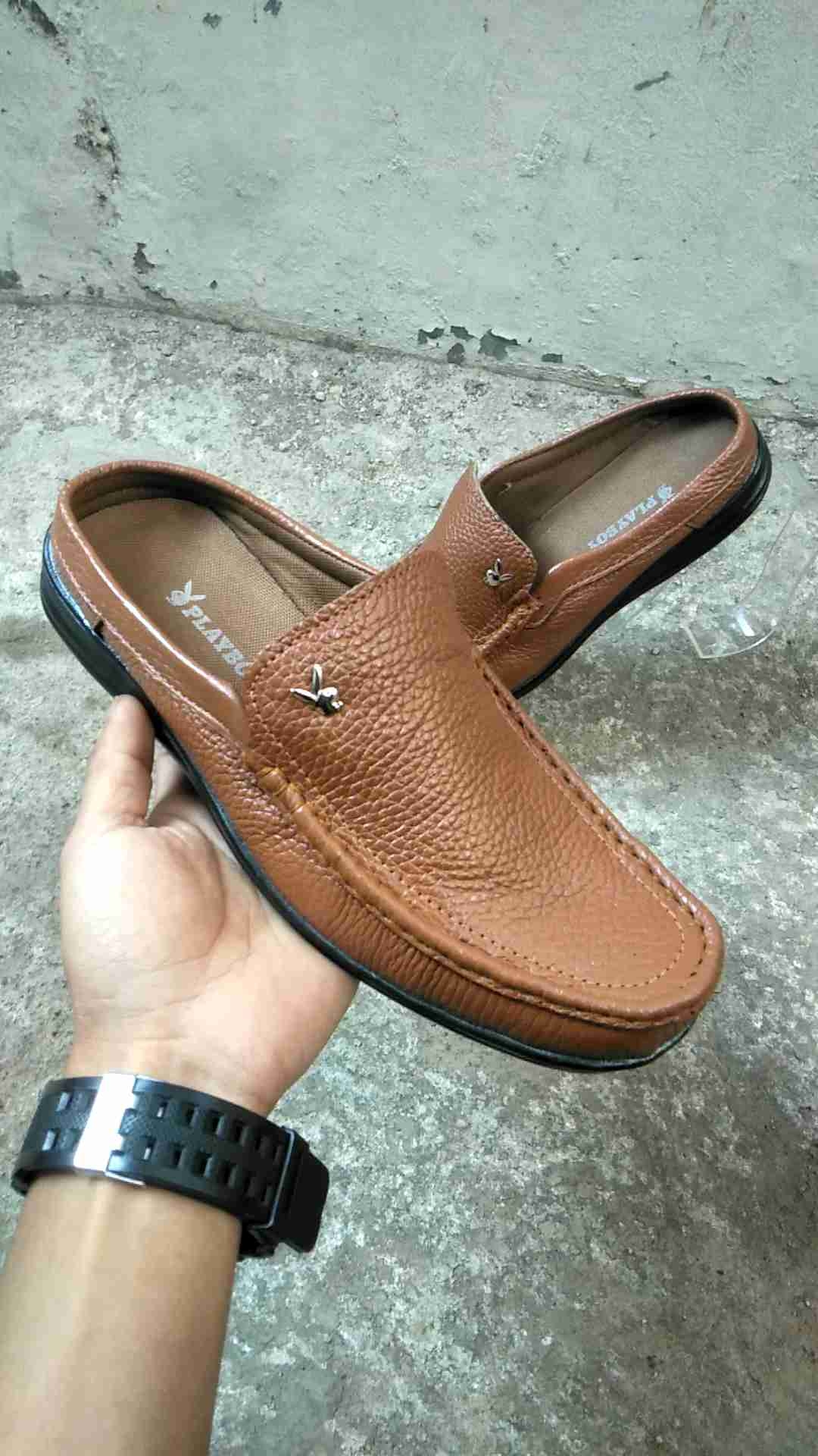 sepatu sandal pria kulit slop pria | sepatu tutong pria dewasa | sepatu selop kulit aslii