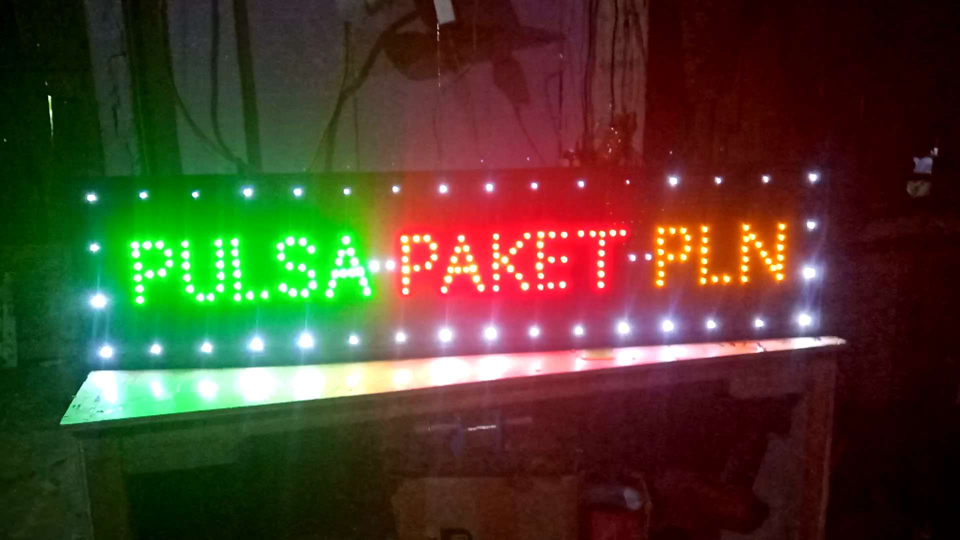 LED Sign Pulsa Paket PLN