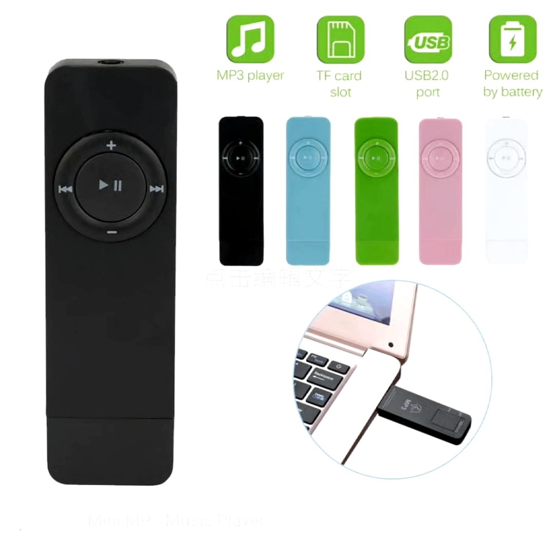 💯NEW 👍Fashionable Portable Strip Sport Lossless Sound Music Media Mini MP3 Player Support Up To