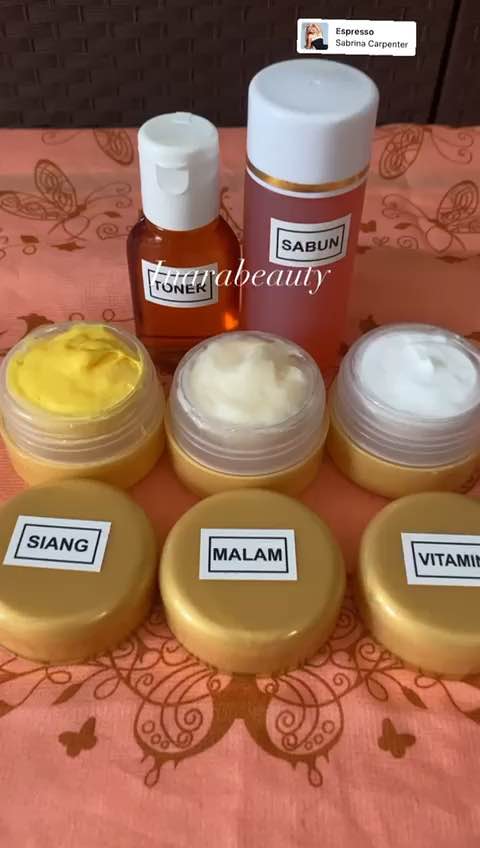 Paket Cream H.N. Gold Series 5in1 Sabun Toner Siang Malam Vitamin