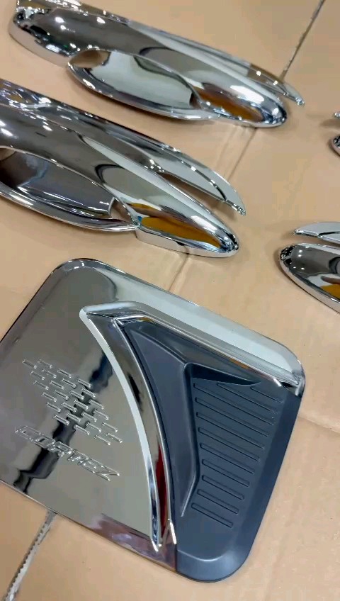 Paket Outer Handle Tank Cover Cortez 2018-2027 Hitam Chrome