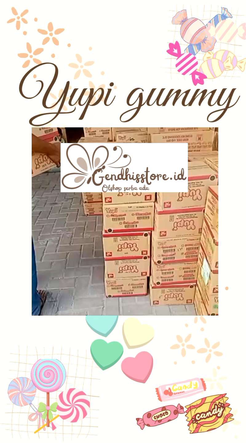 🌸GENDHISSTORE.ID🌸 YUPI HARGA TERMURAH✓ YUPI 500 ISI 24PCS/BOX✓ YUPI BERRI BONZ✓