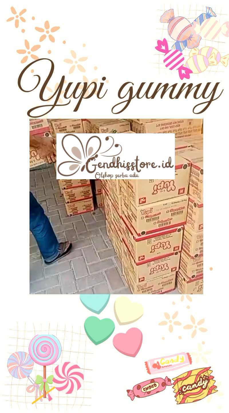 🌸GENDHISSTORE.ID🌸 YUPI HARGA TERMURAH✓ YUPI 500 ISI 24PCS/BOX✓ YUPI FRUITY COLA ✓