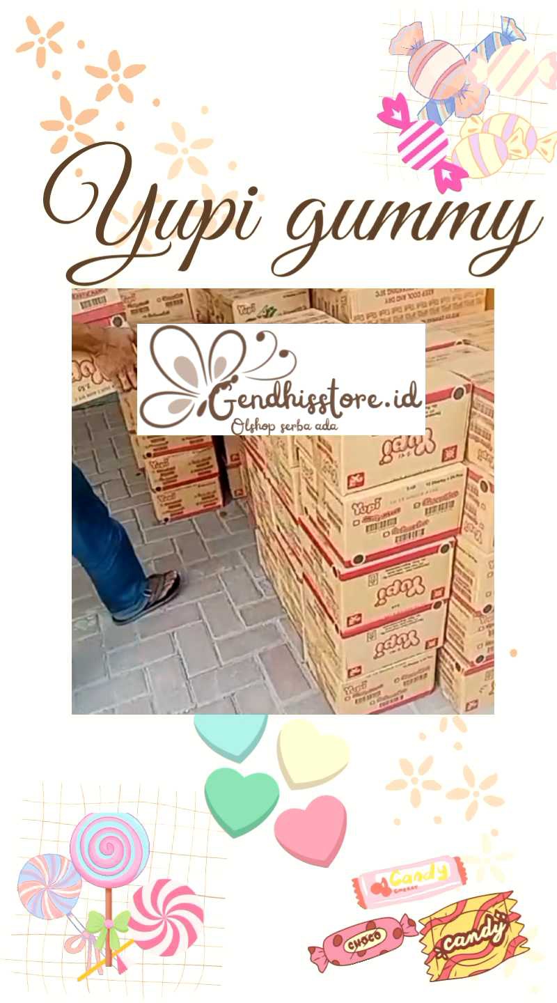 🌸GENDHISSTORE.ID🌸 YUPI HARGA TERMURAH✓ YUPI 500 ISI 24PCS/BOX✓ YUPI STRAWBERRY BOLICIOUS✓