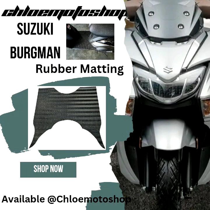 Suzuki Burgman rubber matting/scratch proof made of pure and heavy rubber easy to install and