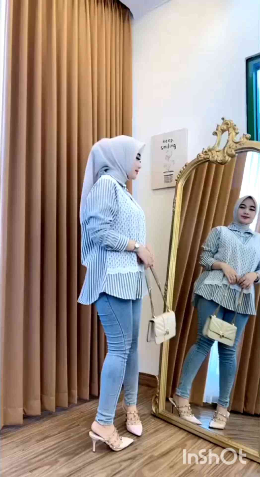 kemeja Lemosty Inara atasan wanita Busui friendly #1125