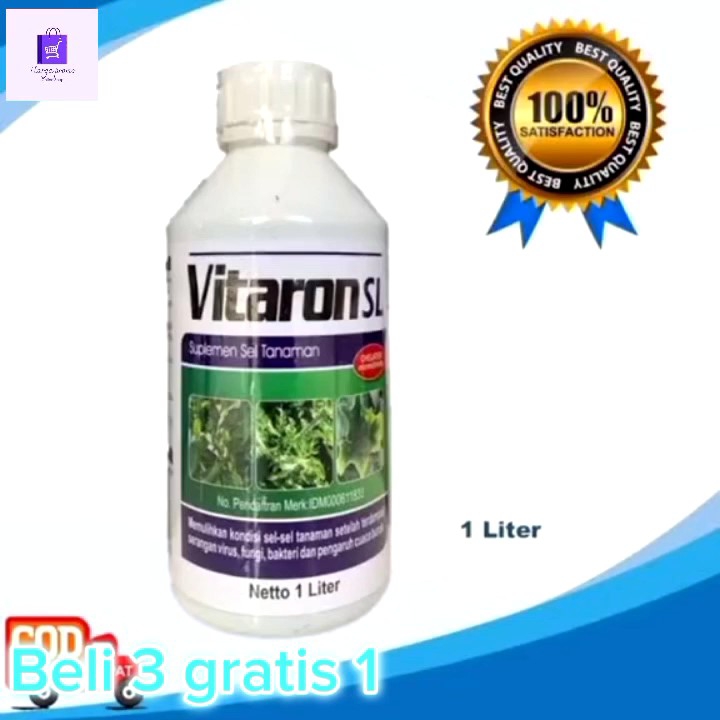 Beli 3 Gratis 1 Botol VITARON SL 1 Liter & 250ml: Suplemen Sel Segala Jenis Tanaman