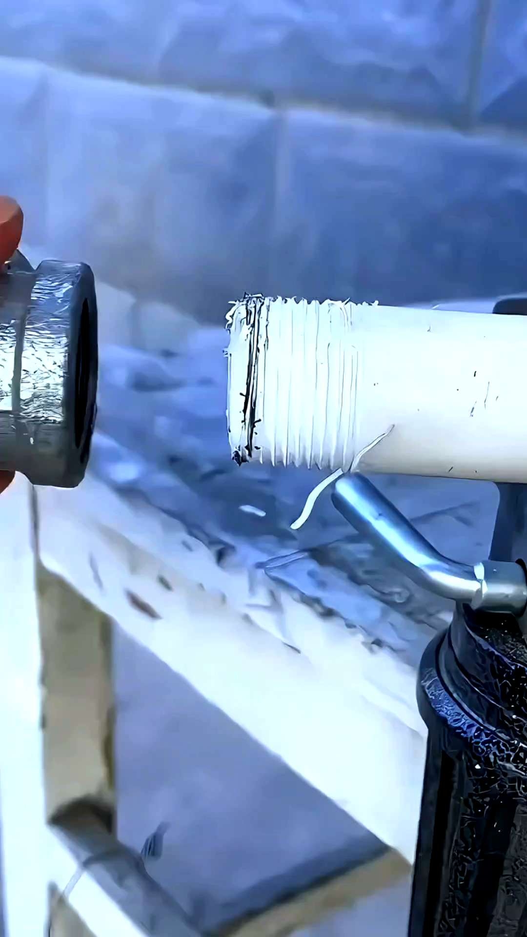 mata bor Pembuat ulir pipa pvc / Alat Pembuat Benang Pipa PVC / Alat Buat Lengan Pipa Air Berulir PVC