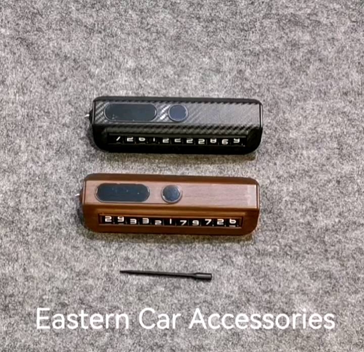 Car Temporary Parking Phone Number Display Plate with Emergency Window Break Hammer