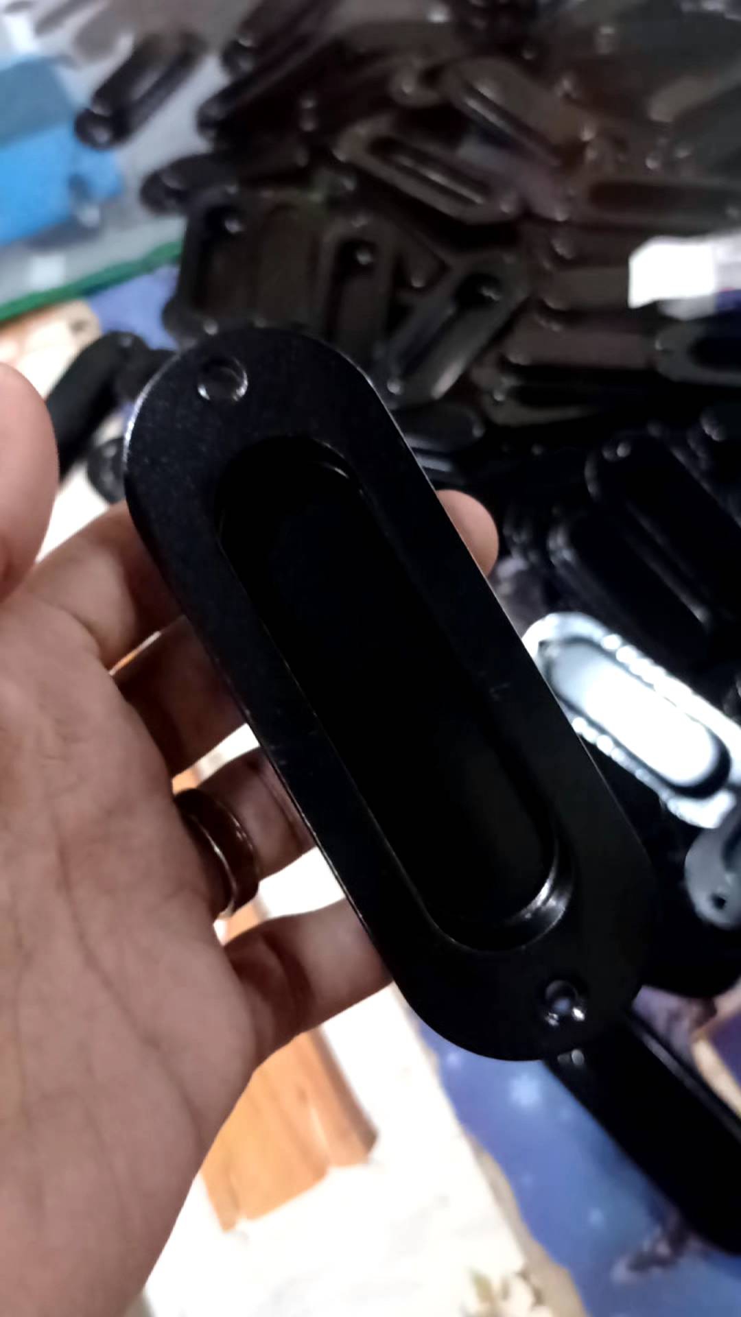 Handle Tanam oval 4×12 atau handle pintu sliding