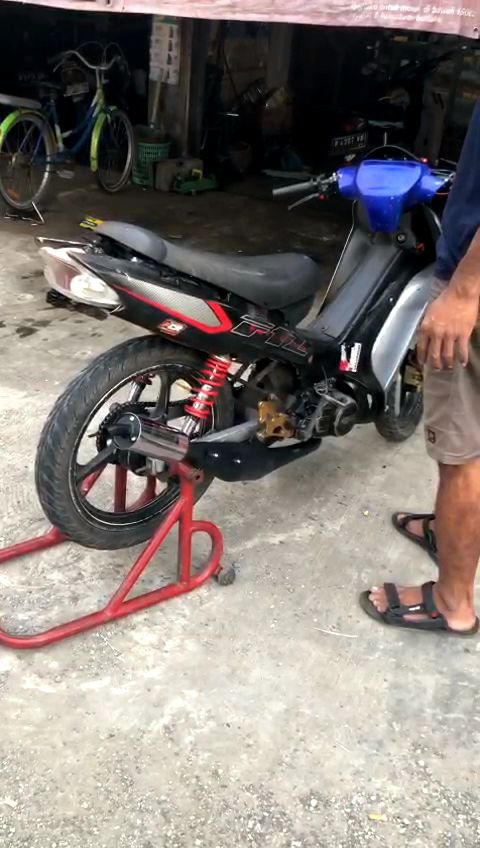 KNALPOT FIZR STANDART RACING FCR TYPE LEHER SIRIP SUARA GARING NGEDOTT