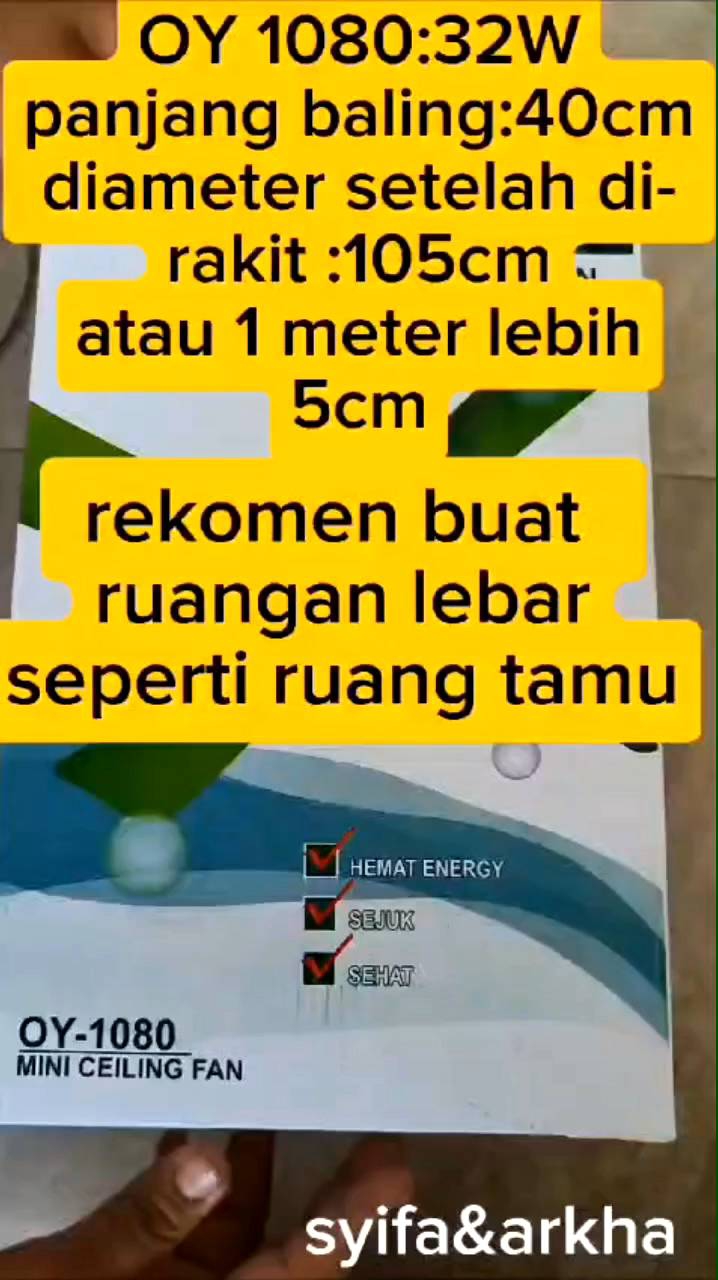 KIPAS GANTUNG OUYASHI 1080 32WATT