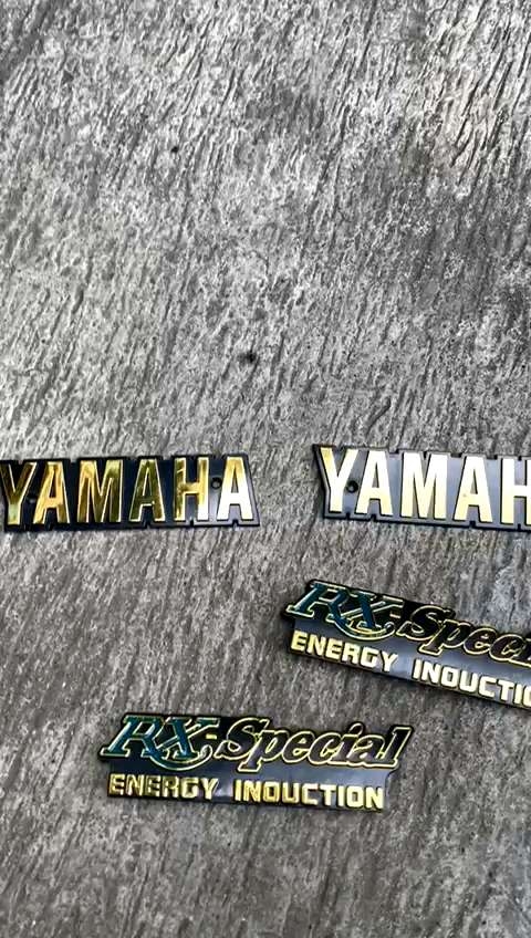 Emblem Yamaha RX Spesial: Logo RX Lama Bahan Besi Impor Kualitas Bagus