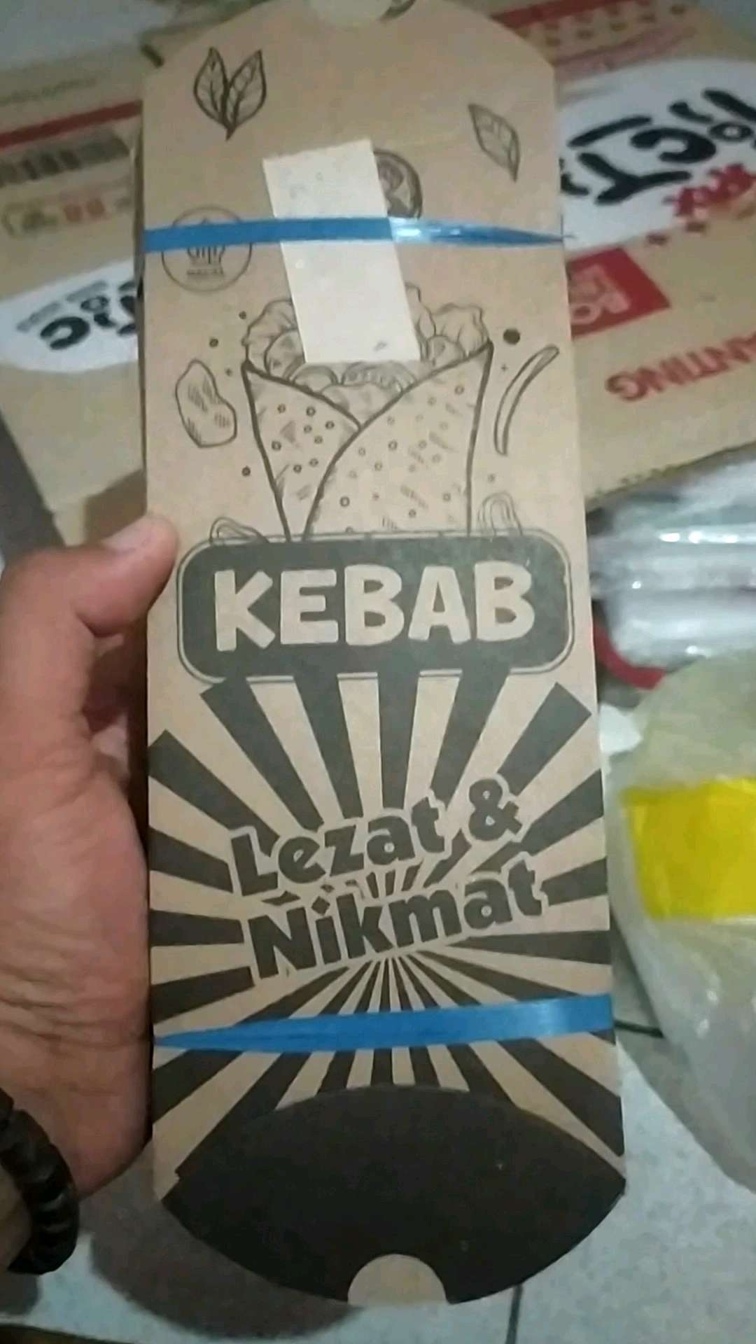 Bungkus Kebab Coklat Murah 100Pcs