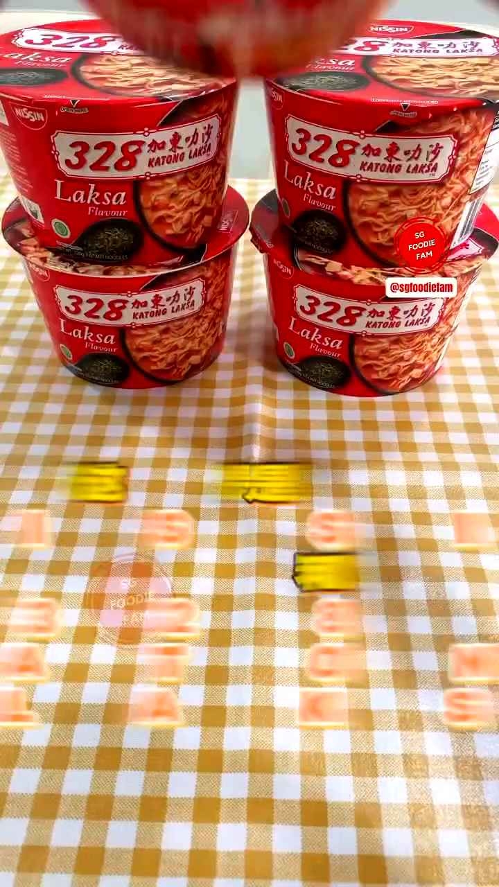 [Halal] Nissin 328 Katong Laksa Bowl 120g